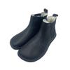 Botas de Inverno Chelsea Barefoot de Couro Genuíno com Forro e Palmilha Quentes de Pele Natural Real para Mulheres Sola Zero Drop