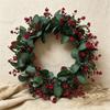 Red Berry Christmas Artificial Plants Decor Xmas Flower Wreath  Christmas Home Decoration