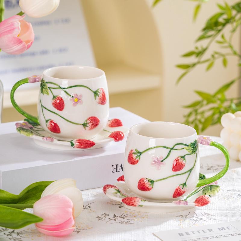Hand-Painted Ceramic Coffee and Tea Cup for Girls – Stylish, High-Value Design