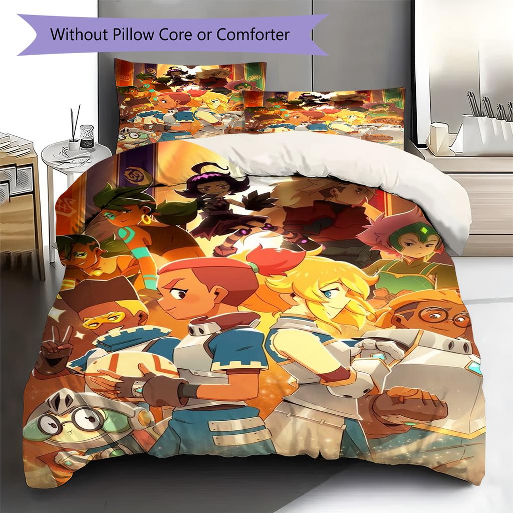 Dragon Striker Pattern Bedding Set Quilt Cover Pillowcase Home Decor Gift (1 * duvet cover + 2 * pillowcase, without core)