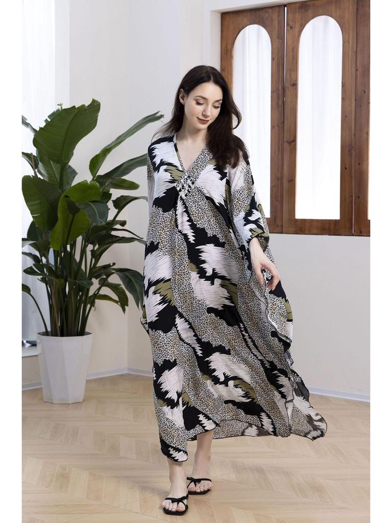 Rayon Handmade Knitted Beach Cover-Up, Plus Size, Long Robe, Bikini Sun Protection, 16 Colors Available