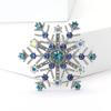 High-Grade Alloy Rhinestone Snowflake Brooch Beautiful Fashion Women'S Suit Cardigan Corsage Jewelry Pin