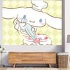 Cute Cartoon Cinnamoroll Sanrio Hello Kitty My Melody Tapestry Room Decoration Home Decor Bedroom Wall Hanging Fabric