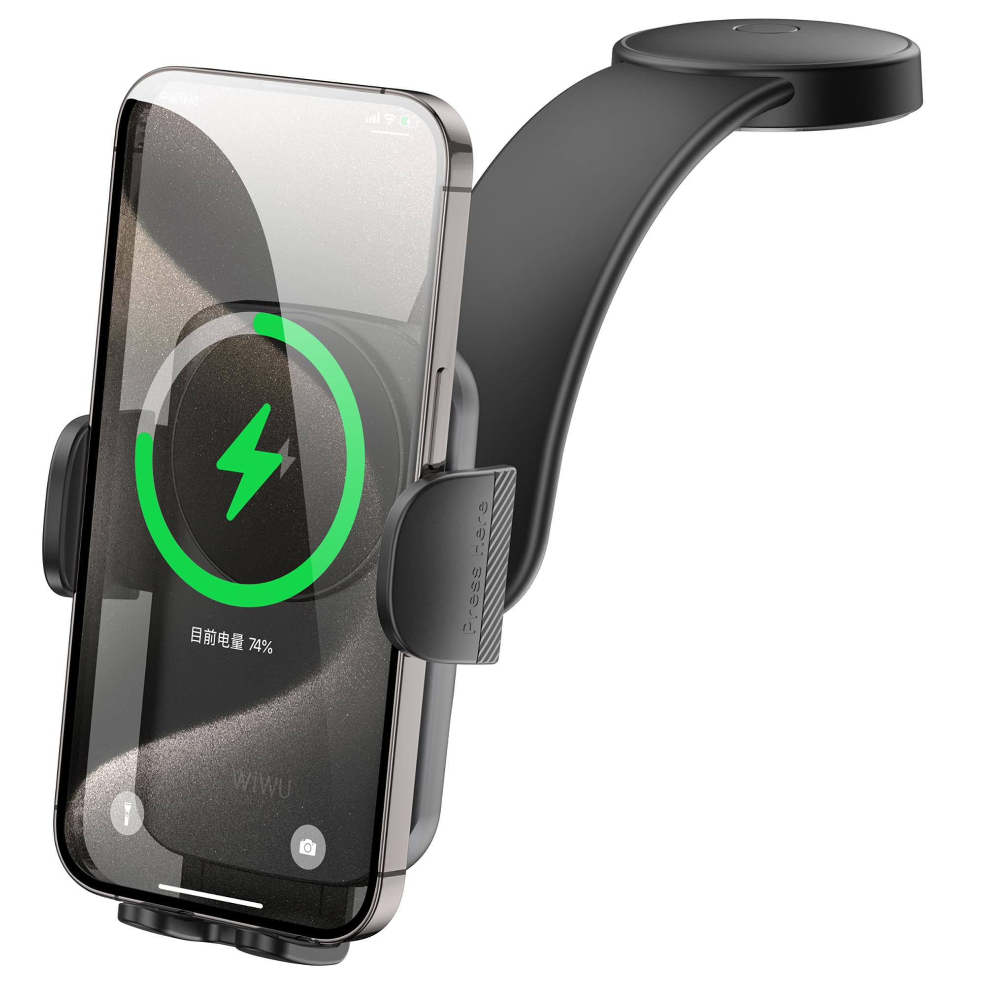 

WIWU CH-322 Car Bracket 15W Wireless Charger Auto Clamping Phone Holder Type A