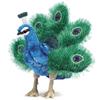 Folkmanis Puppets - 2834 - Marionette and Theater - Small Peacock