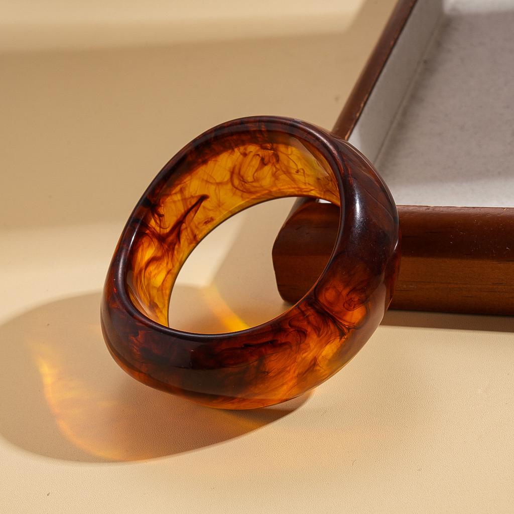 Resin Irregular Geometric Round Square Bracelet Bohemian Vintage Niche Jewelry