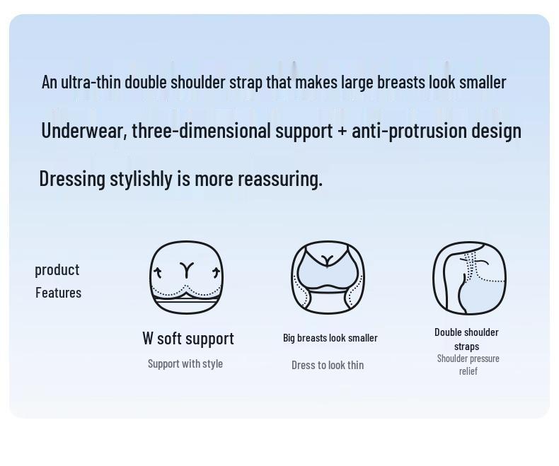 Lucky Style Jelly Strip Seamless Rabbit Ear Bra: Enhances Chest, Collects Side Fat, Anti-Sagging, Lifts & Shapes Without Padding