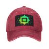 Just Shapes And Blixer Square Denim Cap Casual Baseball Caps Adjustable Hat Summer Unisex Baseball Hats