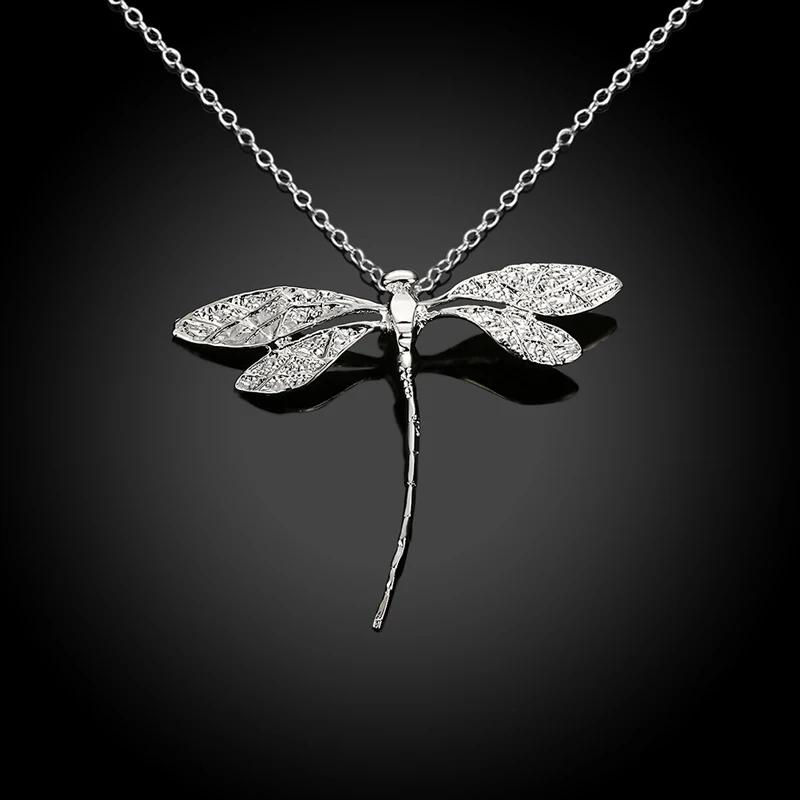 Charms   Copper Dragonfly Pendants Necklaces Chains For Women Lady Party Gift Fashion Jewelry Gifts