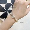High-End Empress Dowager Heart Necklace and Saturn Bracelet Set