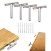 Upgraded Shelf Brackets Pack of 4 Rust Resistant & Corrosion Proof Supports Functional Shelf Brackets for Homes & Office