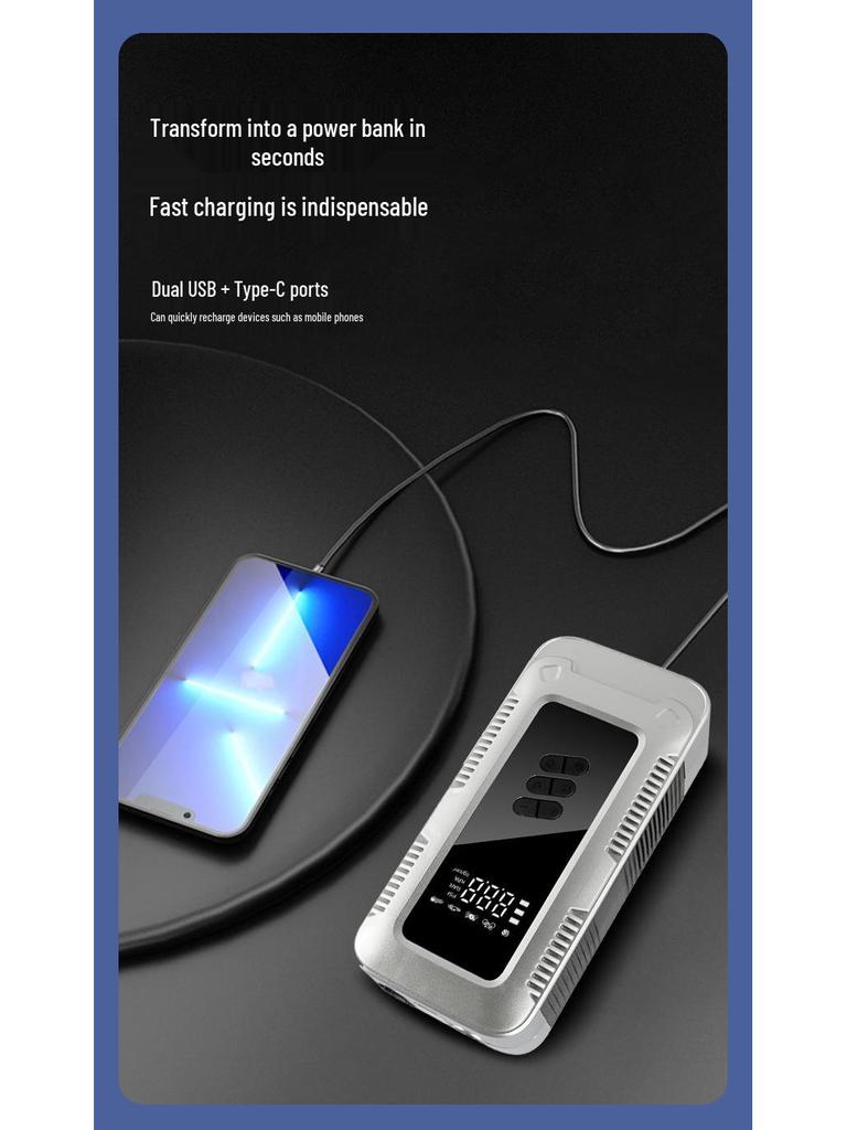 Electric Car Jump Starter & Air Pump Power Bank