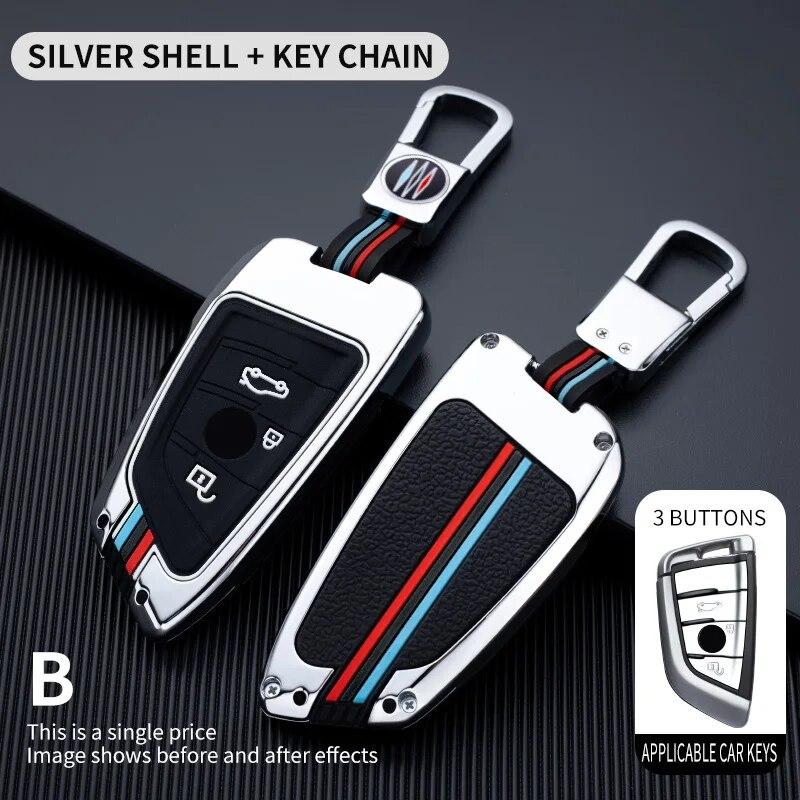 Car Remote Key Case Cover Shell Fob For BMW X1 X3 X5 X6 X7 1 3 5 6 7 Series G20 G30 G11 F15 F16 G01 G02 F48 Keyless