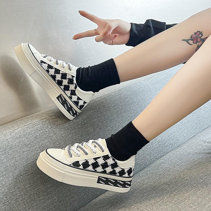 Fashion Women's Casual Sneakers Chunky White Espadrilles Luxury Green Cute Canvas Shoes for Women Fashion Shoe Designer Black Flat Hit