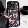 Black Butterfly Silicone Phone Case For iPhone 11 13 14 12 15 17 16 Pro Max XR XS Candy Color Soft Cover