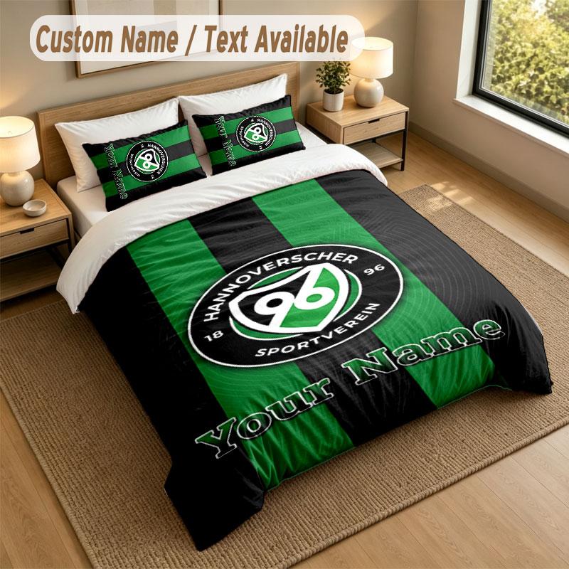 Ágyneműgarnitúra 1 Paplanhuzat 2 Párnahuzat Hannover 96 Nyomattal Puha Ágynemű Hálószoba Dekoráció