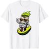 Sunglasses Burrito Riding Avocado Cartoon Graphic Men Summer T Shirt Trendy Street Food Fun Casual Short Sleeve Garment