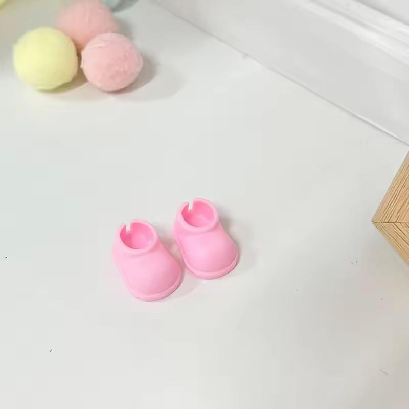 

For Labubu 4.0 Minin Figures Clothes Striped Strawberry Skirt Headwear Shoes DIY 10cm Labubu V4 Dress Up Replace Clothing Accessories