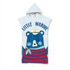 Adult Bath Towel Beach Towel Cape Geometric Print Hooded Bath Towel