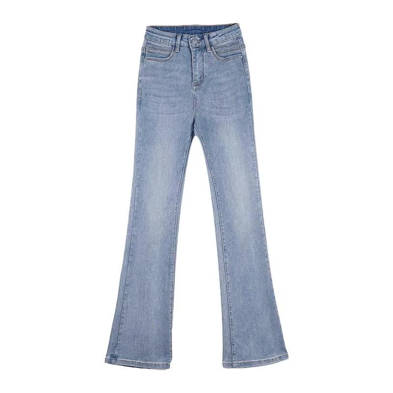 2025 Spring Style Women's High-Waisted Slim Fit Micro-Flared Stretch Jeans