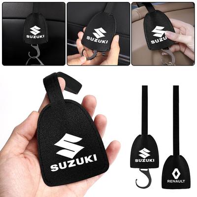 1/2pcs Leather Car Seat Back Hooks Portable Hanging Bag Rack For Jimny GW250 Samurai Vitara Swift Baleno SX4 Ignis Alto Splash Swace