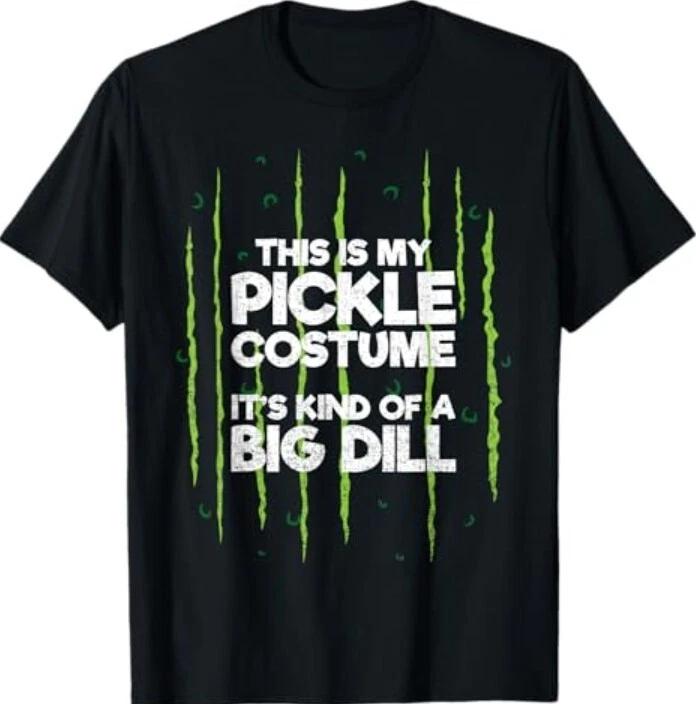 This Is My Pickle Costume Dill Halloween Food Lazy Costume T-Shirt 2XL