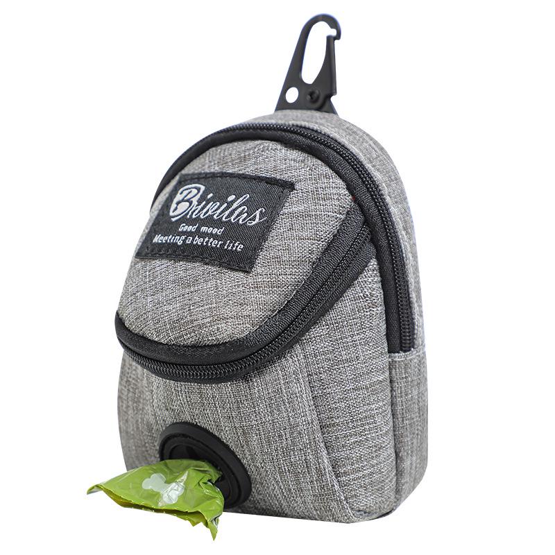 

Pet Poop Bag Dispenser with Storage - Dog Waste Bag Holder серый
