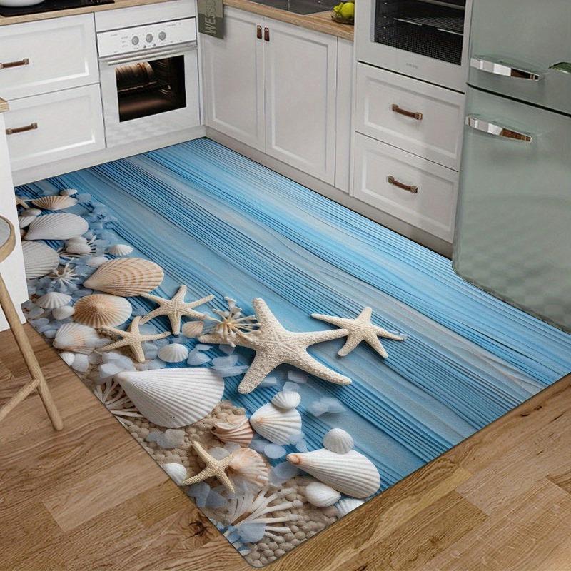 1 Stück Niedliche Hunde HD Gedruckte Fußmatten Dekor Küchenteppiche Rutschfest Wohnzimmerteppiche Badematte Teppich für Zuhause Spüle Wäsche Dekor