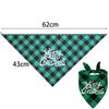 20/10/1Pcs Pet Triangle Scarf for Large Dog Christmas Party Dog Bandanas Dog Cat Red Santa Claus Letter Pattern Pet Supplies
