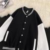 Men's Velvet-Lined Casual Cardigan: Trendy Autumn Winter Jacket - Stylish American Baseball Style for Couples