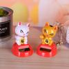 Classic Swing Doll Lucky Cat Model Toys Shaking Head Swing Doll Solar Toys Dancing Lucky Cat Figure