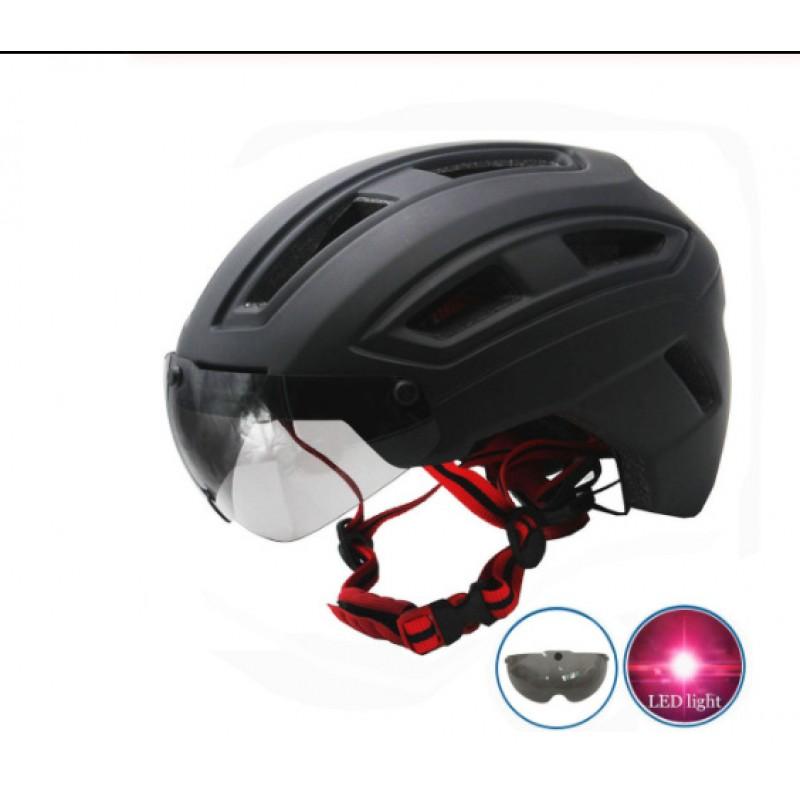 Magnetic Goggle Compatible Cycling Helmet Adults Ventilated Road Mountain Bike Unisex EPS Foam One Size