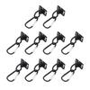 10PCS Lobster Clasp Trigger Clips PP Aluminum Alloy Tent Webbing Camping Lights Hanging D Shape Buckle Hook for Outdoor