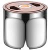 Förseglad burk läckagesäker för torra och våta varor inklusive kaffebönor, teblad, spannmål, köksbasvaror lufttät matbehållare