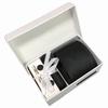 [Banane D'or] Necktie, Funeral, Pocket Square, Formal Occasions (Black)