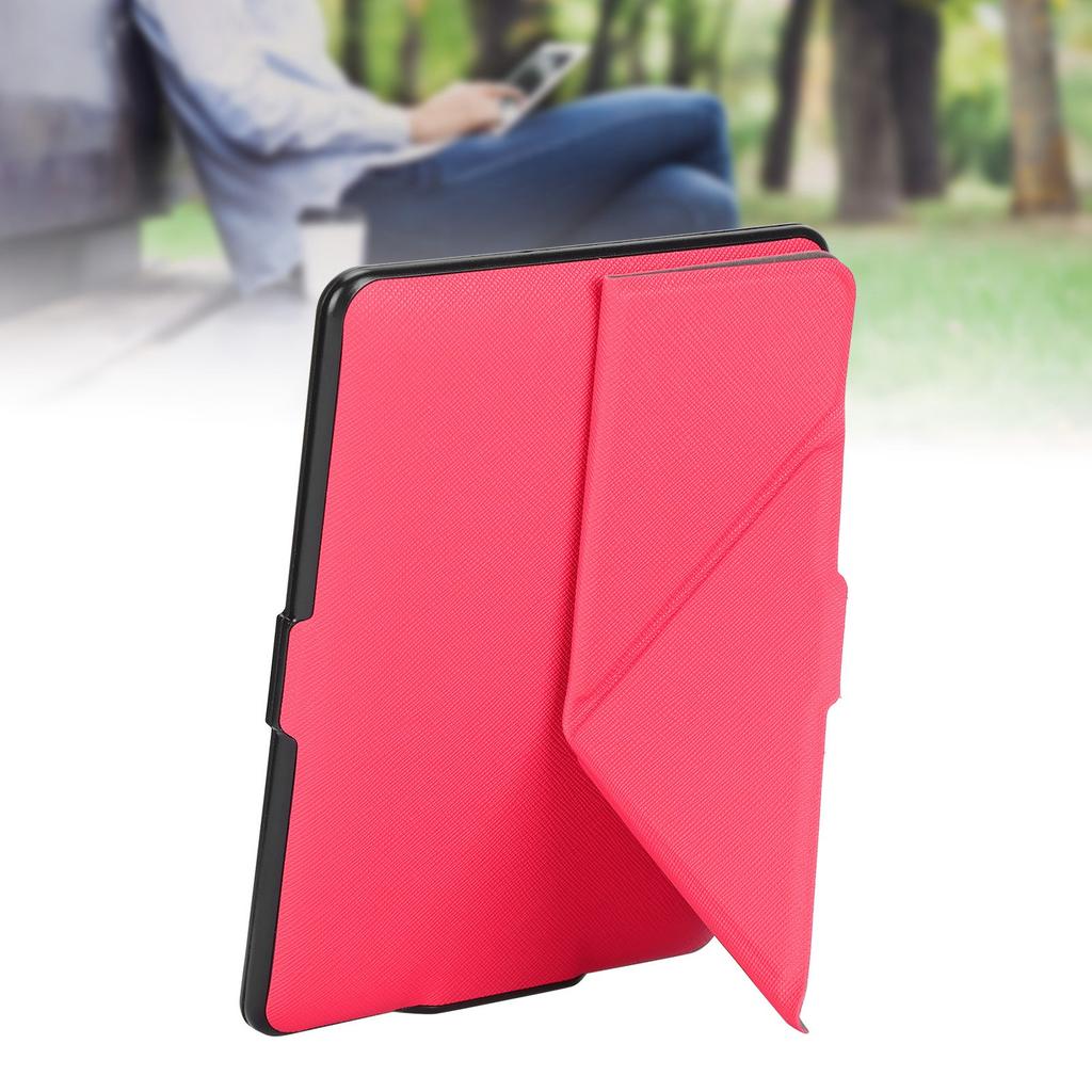Protective Case Deformed Pattern EBook Reader PU Leather Cover for 1Celsius2Celsius3(Pink )