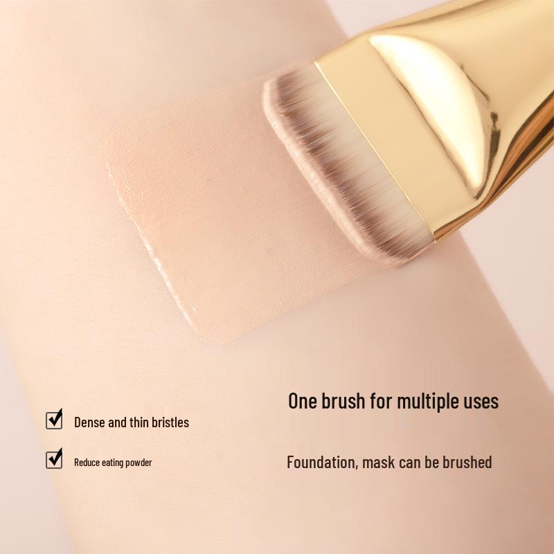 Ultra-Thin Seamless Foundation Brush: Lightweight, Non-Absorbing, Flat Head Makeup Tool for Liquid Foundation
