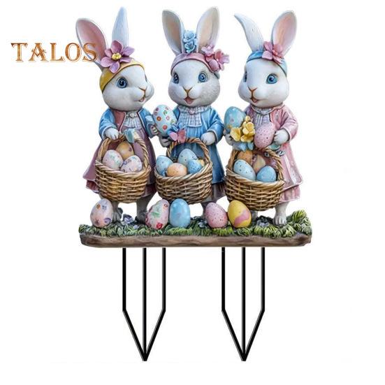 

Пасхальный цветок гном мультяшный персонаж садовый орнамент фея садовые аксессуары для дома наружный декор забавное украшение для горшечных растений E