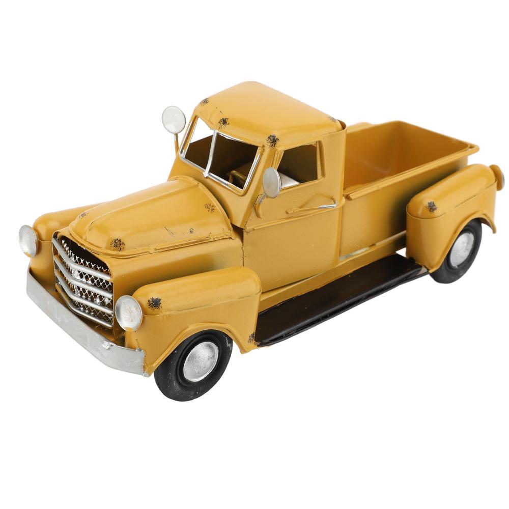 Eisen Pickup Truck Modell Tisch-Pickup Truck Spielzeug Bauernhaus LKW Dekoration Büro Dekoration