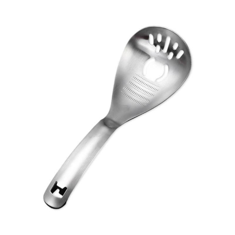 

Multifunctional Kitchen Cooking Spoon 5 in1 Kitchen Tool Eggs Separator,Mashers Bottle Opener Drainer Mashers Colander