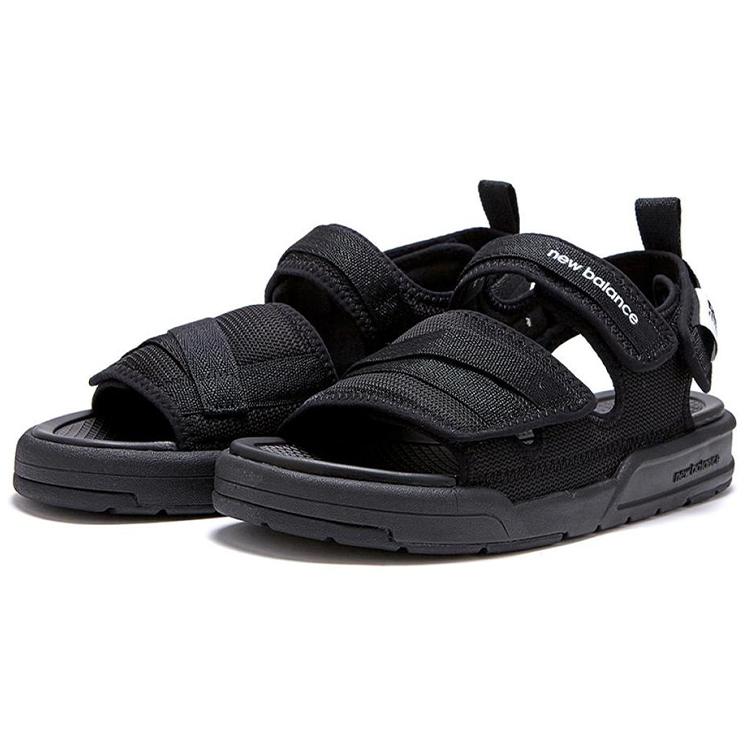 New Balance 3205 Series Velcro Minimalistic Casual Black Sandals 'Black White'