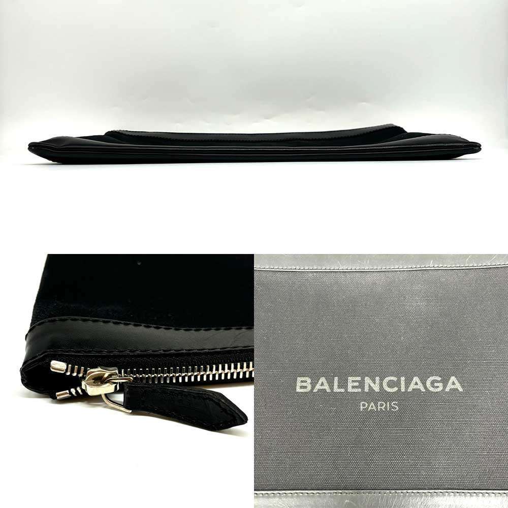 Used BALENCIAGA NavyClutch bag canvas Women
