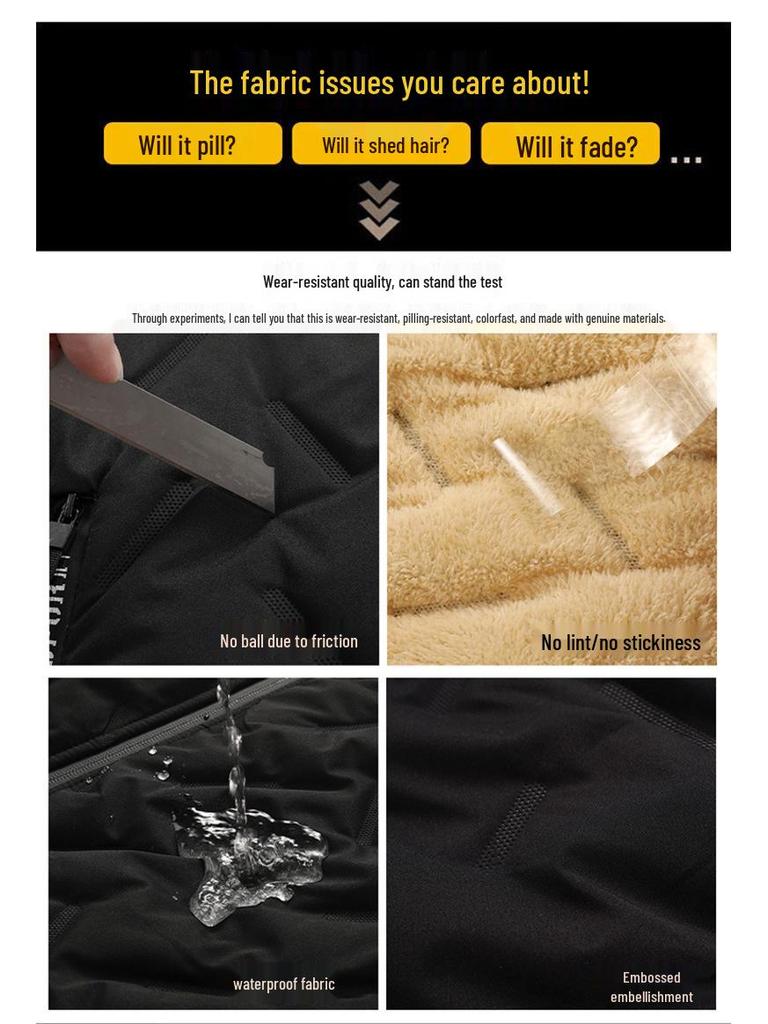 Men's Autumn Winter Stand Collar Warm Cotton Vest: Sleeveless, Plus Size, Casual Jacket