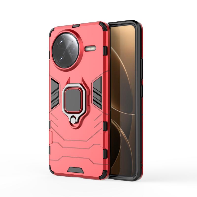 For Xiaomi Redmi K80 Pro K80Pro Back Cover Phone Case Shockproof Armor Anti-Fall Metal Ring Holder Magnetic Protect Funda Coque