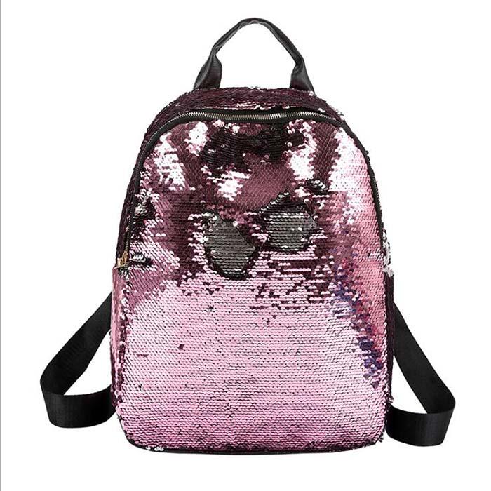 large sequin backpack