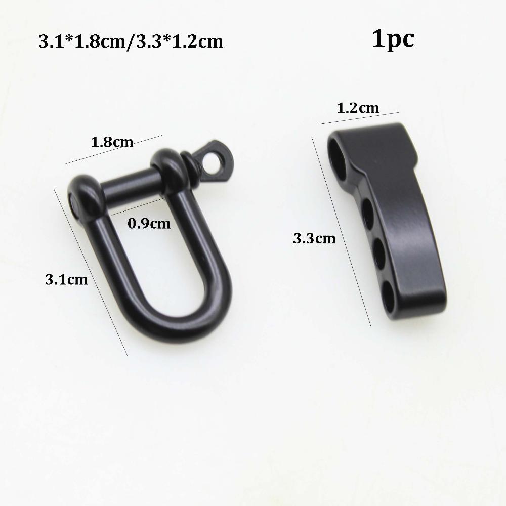 Zinc Alloy Rope Paracord Buckle Survival Bracelets O-Shaped Shackle  Outdoor Accessories