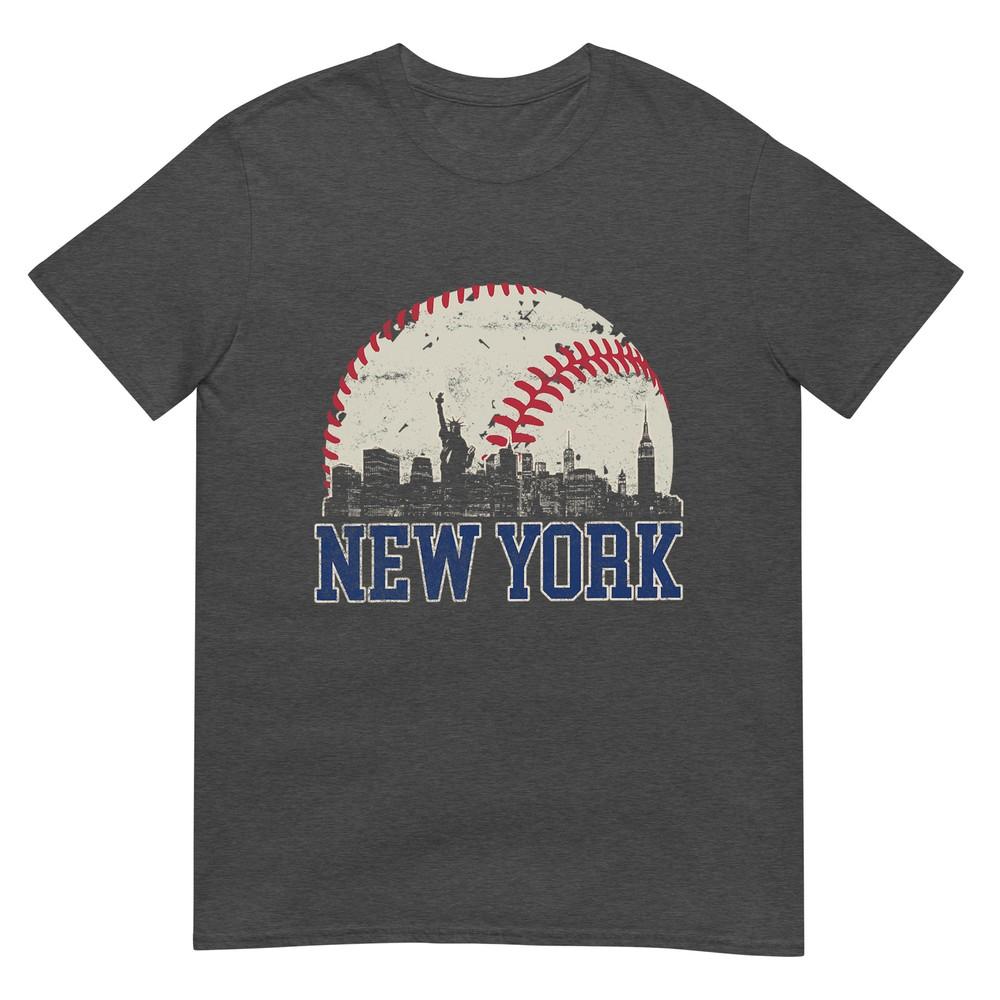 New York Retro Baseball Lover Met At Game Day TShirt