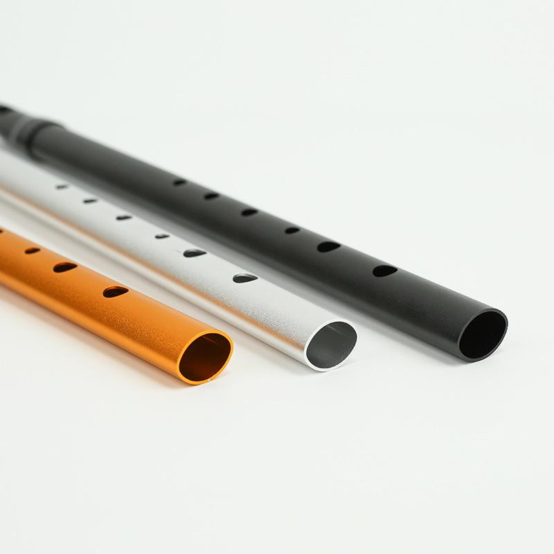 Irish Tin Whistle Beginner Flute, 6-Hole Metal, C & D Key, Soprano Alto Woodwind Recorder