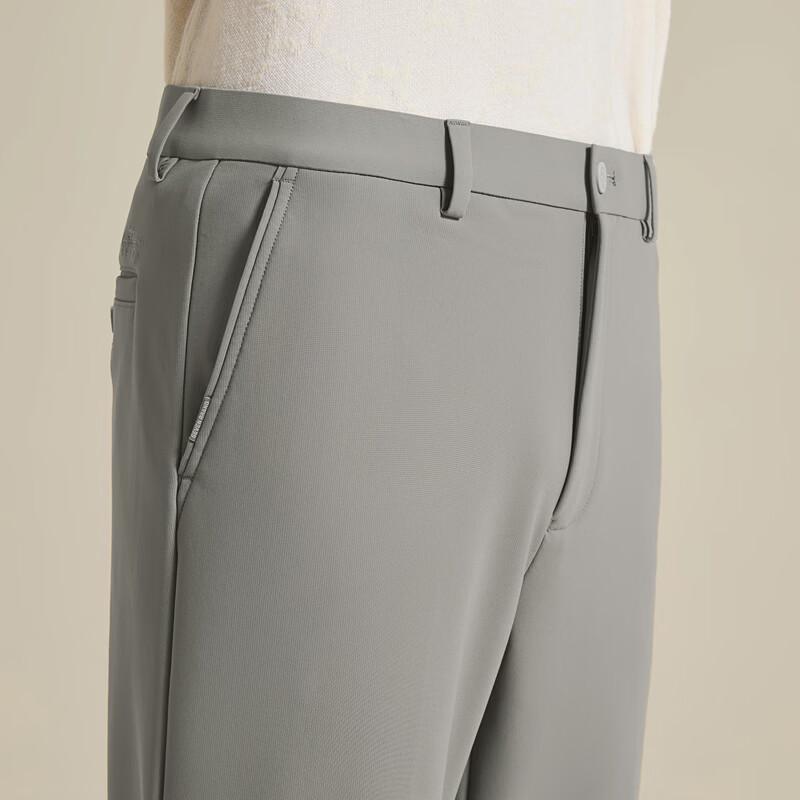 SEVEN Men's Fleece-Lined Stretch Business Casual Trousers