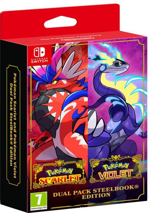 Jeu Vidéo - Pokémon - Pack Duo Écarlate/Violet - Boîtier Steelbook - Edition Collector - Nintendo Switch